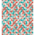 thumbnail image 3 of Ambesonne Traditional Duvet Cover Set, Retro Mosaic Motif, 2-Calking, Warm Taupe Turquoise, 3 of 7