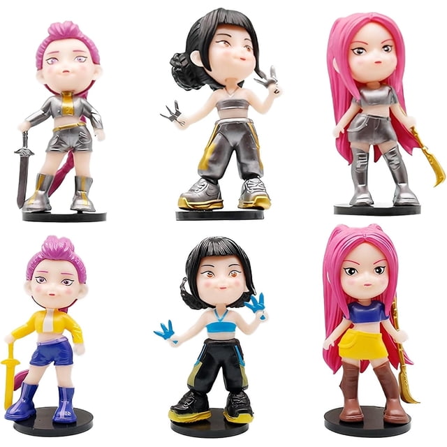 Increible! Pack Figuras K-Pop Demon Hunters Guerreras Huntrix Mia Rumi Zoey 6 pzs