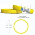 thumbnail image 2 of MedicBand Medical Alert Bracelets for Men and Women. Incl. 4 Lines Custom Engraving, Emergency Medical Information Card, Complimentary 12 mo. Personal Health Record Membership! Free Ship - Yellow, 2 of 7