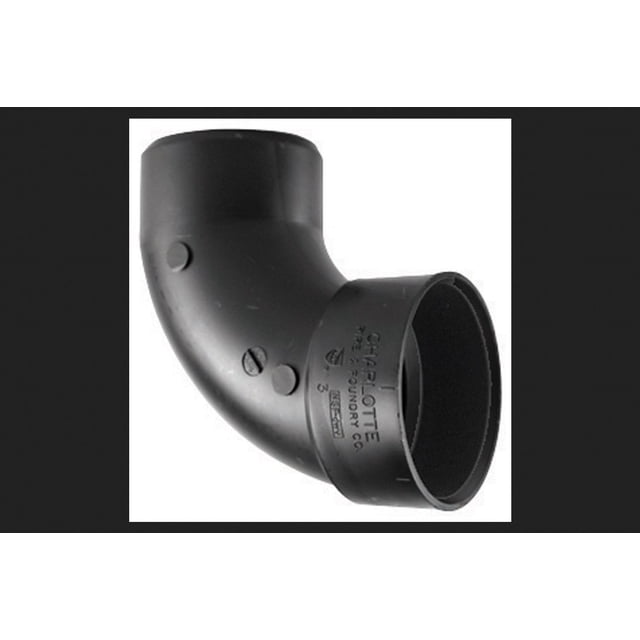 Tubo Charlotte Elbow 90 ABS DWV, tamaño 5 cm