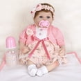 thumbnail image 1 of Muñeca Reborn Enadoll de vinilo de silicona realista de 40 cm para niña, 1 of 9
