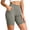 Gray, variant on Women's High Waist Biker Shorts with Pockets Soft Stretchy Tummy Control Workout Leggings Athletic Casual Shorts Exercise Yoga Shorts White