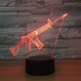 thumbnail image 2 of 3D Illusion Jesus Cross Night Light Lamp, 7 Colors Gradual Chanding Touch Switch USB Table Desk Lamp Creative Gift or Home Decorations, 2 of 5