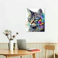thumbnail image 2 of Butterfly Wall Art Wall Art Decor Cat Wall Art Bathroom Wall Art Enjoy Life Painting Aesthetics Texture Wall Art Canvas Poster Wall Art White Wall Art Print Easy To Hang, 2 of 4
