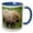 Blue/White, variant on 3drose, Alaska, Lake Clark National Park, Grizzly Bears - Us02 Bth0014 - Brenda Tharp, 11oz Mug