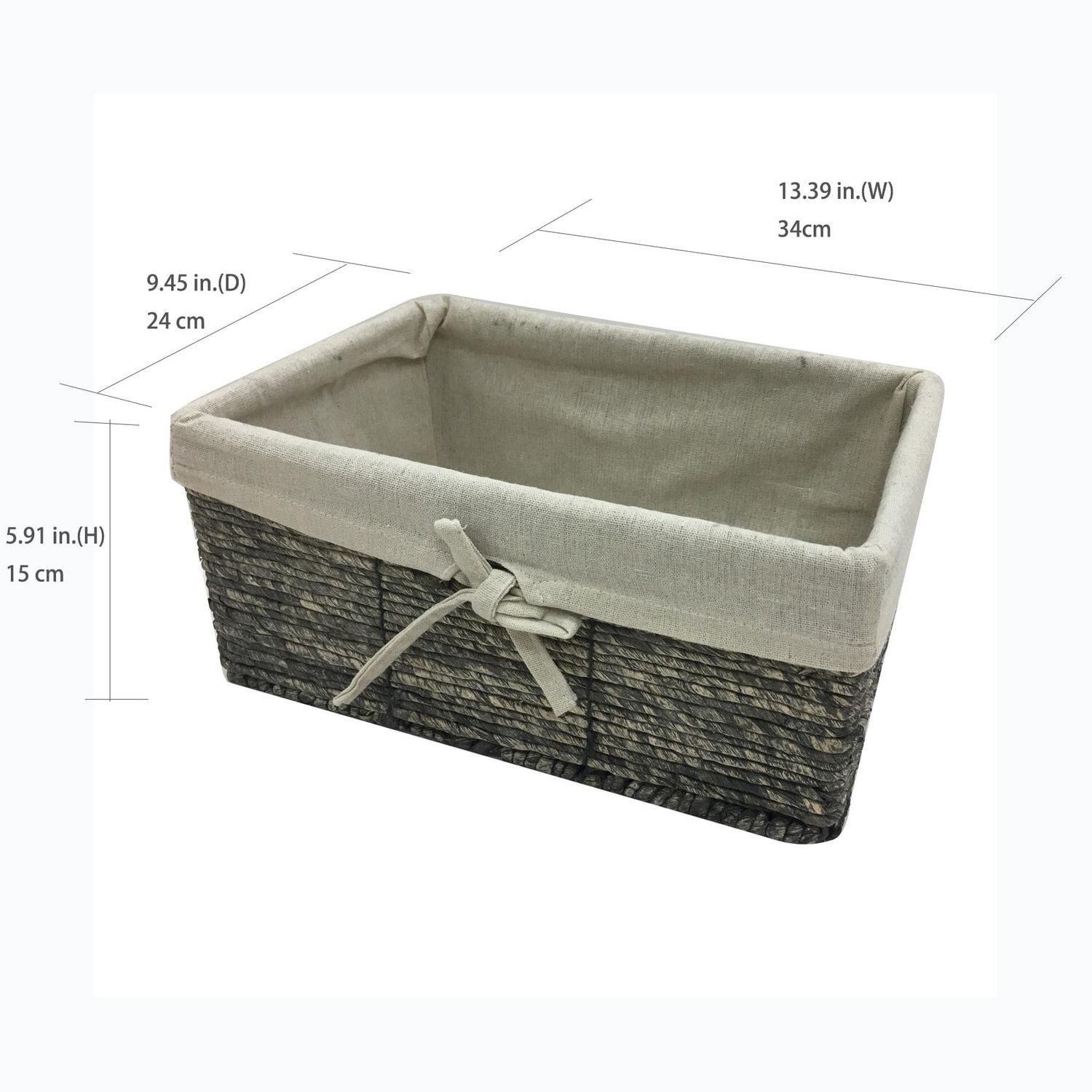 hometrends panier couleur maïs avec doublure Panier de maïs doublé