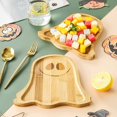 thumbnail image 3 of Plato de madera Clinaoy con forma de calabaza de Halloween, multifuncional, para pan, queso, embutidos, carne, queso, aperitivos, bandeja para servir comida, suministros para fiestas de cocina, 3 of 4