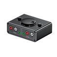 thumbnail image 1 of 3.5mm RCA Stereo Bi-Directional Audio Switcher with Mute Button, 1 of 5