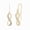Yellow Gold Vermeil Plated Silver, variant on 1/20 Ct, 925 Sterling Silver Diamond Infinity Dangle Earring