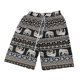 thumbnail image 5 of Pantalones cortos de playa para hombre y mujer, ropa de playa bohemia de pierna ancha, secado rápido, holgados, para playa Marrón, 5 of 9