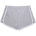 thumbnail image 4 of Sofra Women's Comfy Casual Dolphin Shorts 2-Pack Heather Grey, 4 of 5