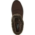 thumbnail image 3 of kozi Femmes Confort Doublé de Fourrure Mule Chaussure à Talon Compensé MULE-9 Mocassin Décontracté à Enfiler avec Bout Rond Moc Café, 3 of 8