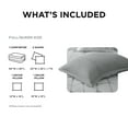 thumbnail image 5 of Intelligent Design Full/Queen Comforter Set with Decor Pillow Metallic Geometric 5Pcs Gray/Silver, 5 of 8