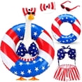 thumbnail image 4 of Sunflower Style Porch Goose Outfit Holiday Decoration for Garden Statue Festivals Costume for Standard 23 Inch Lawn Goose Decor, 4 of 9