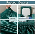 thumbnail image 6 of Gostoto Stretch Velvet Sofa Cushion Cover Solid Spandex Elastic Sofa Seat Slipcover Furniture Protector, 6 of 6