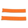 thumbnail image 2 of Correa de reloj magnética Universal de silicona, 2 uds., para Amazfit GTR 3 3 Pro 22mm, negro y naranja, 2 of 9