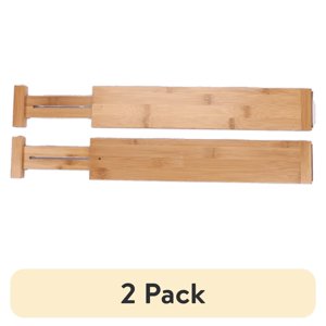 Better Homes & Gardens Bamboo Expandable Drawer Dividers, 2-Pack