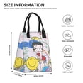 thumbnail image 2 of Betty Boop Lunch Bag For Women Men Cartoon Lunch Box Large Capacity Tote Bag For Travel Picnic Work, 2 of 3