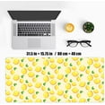 thumbnail image 4 of Large Gaming Mouse Pad (31.5×15.7), Non-Slip Rubber Base and Reinforced Lock Edges, XXL Extended Mousepad for Work, Game, Desk mat, Desktop Decoration | Lemon, 4 of 4