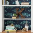 thumbnail image 5 of NuWallpaper Blue Ficus Vinyl Peel And Stick Wallpaper, 216-in by 20.5-in, 30.75 sq. ft., 5 of 9
