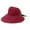 Wine Red, variant on Women Straw Sun Visor Hat Wide Brim Summer UV Protection Beach Cap Foldable Packale Korean Style