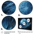 thumbnail image 3 of Designart "Deep Blue Neptune An Oceanic World II" Neptune Floater Framed Canvas Print, 3 of 7