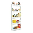 thumbnail image 3 of Handy Gourmet Mobile Shelving 5 Tier Slim Storage Tower for Kitchen, Bathroom, 3 of 4