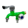thumbnail image 1 of QualitChoice Robinet de Machine à Laver Double Sortie 1/2 Pouce Remplacement de Robinet de Jardin Répartiteur Amovible Intérieur Vert, 1 of 6