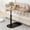 Wood, variant on LUOLUO C - Shaped End Table, 360° Rotating Adjustable Height Couch Side Tables for Sofa/Bed/Bathtub (Vintage)