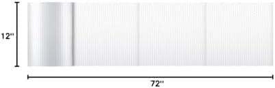 2 Pack 12 Inch x 72 Feet Total Bubble Packing Wrap for Moving Boxes Shipping Cushioning Roll Supplies Perforated Every 12”