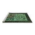 thumbnail image 2 of Ahgly Company Machine Washable Indoor Round Animal Turquoise Blue Modern Area Rugs, 7' Round, 2 of 4