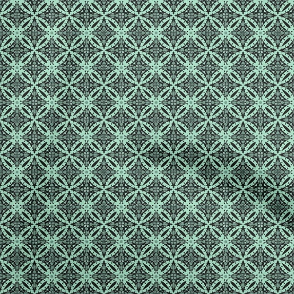 oneOone Velvet Mint Green Fabric Arabic Moroccan Sewing Material Print Fabric By The Yard 58 Inch Wide
