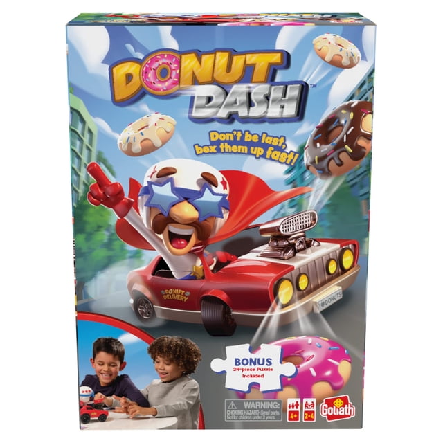 Juego Goliath Donut Dash con rompecabezas de 24 piezas para niños mayores de 4 años