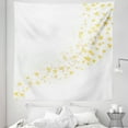 thumbnail image 1 of Yellow and White Tapestry, Yellow Stars Flowing over the White Backdrop Magic Galaxy Celebration, Fabric Wall Hanging Decor for Bedroom Living Room Dorm, 5 Sizes, Yellow White, by Ambesonne, 1 of 1