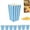 Blue, variant on Striped Paper Popcorn Bags,Green Movie Decorations Cardboard Container,QZS Mini Paper Popcorn Box for Party,Indoor,2.8x2x4.5In,50Pack