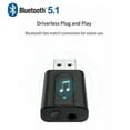 thumbnail image 1 of Émetteur et Récepteur Bluetooth 5.1 2-en-1 Audio Sans Fil pour Télévision Ordinateur Adaptateurs Bluetooth USB, 1 of 10