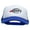 Royal White, variant on Rugby Embroidered Summer Foam Mesh Trucker Cap - Black White OSFM