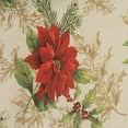 thumbnail image 4 of Elrene Home Fashions Festive Poinsettia Holiday Fabric Tablecloth, Multi, 60" x 84" Rectangle, 4 of 4