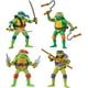 thumbnail image 1 of Figuras básicas de las Tortugas Ninja mutantes adolescentes: paquete de 4 tortugas mutantes de Playmates Toys, 1 of 8
