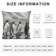 thumbnail image 5 of Orinice Penguins Beach Ocean Graphic Decorative Cushion Throw Pillow Cover for Home Couch Living Room Bed Sofa - Summer Theme Printed on Both Sides 1PC 22x22in, 5 of 5