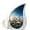 Daisy-2, variant on VALERASH Daisy Teardrop Urns for Human Ashes Adult Female - Blue Drop Cremation Urns for Human Ashes Cat Urn for Pet- 10 Inch
