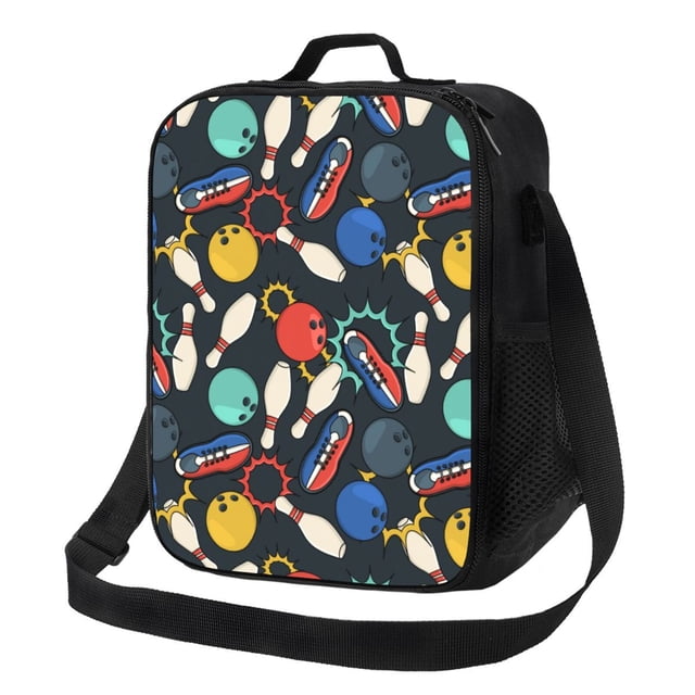 Balery Bowling Ball Caja de Almuerzo y Bolsa de Almuerzo para Hombres y Mujeres, Bolsa de Almuerzo Reutilizable con Gran Capacidad, Bolsa de Almuerzo Aislada