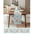 thumbnail image 3 of Coastal Starfish Table Runner 72 Inches, Blue Summer Beach Nautical Ocean Shell Bed Runner Dresser Scarves Tabletop for Indoor Outdoor Parties/Ceremony/Banquet, 14" x 72", 3 of 8