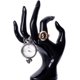 thumbnail image 1 of Soporte para joyería de mano, pulsera, anillo, reloj, soporte para exhibición de joyería, mano de maniquí, poliresina, 7 pulgadas (negro) brillar Electrónica, 1 of 5