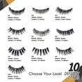 thumbnail image 3 of Amber Lash Magnetic Magic Lashes, 10 Pairs Magnetic Eyelashes, 2 Waterproof Magnetic Eyeliners with Lash Tweezer Kit, 3 of 12