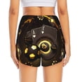 thumbnail image 2 of Lsque Casino Card Soccer Printed Women's Running Shorts with Liner Pockets,Elastic Quick Dry Workout Athletic Gym Yoga Shorts,Womens High Waist Shorts-, 2 of 9