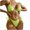 Green, variant on Sngxgn Women's High Waisted Bikini Sets Two Piece Swimsuits High Cut Bathing Suits(Green,M)