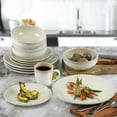 thumbnail image 3 of Gibson Elite Kashmir 16-Piece Dinnerware Set - Sand, 3 of 5