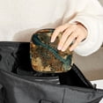 thumbnail image 6 of Map Section Small Bag Period Pouch Small Wire Pouch Zipper Pencil Case Pouch in Plush Fabric, Sponge, and Oxford Cloth - 4.7x6.6x6.6 in, Ideal for Menstrual Pad Storage, 6 of 6