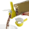 thumbnail image 2 of Ceimmolca Food Bag Clamp Food Storage Sealing Clamp With Pouring Mouth Food Bag Clamp Potato Chip Bag Clamp Plastic Food Clamp Very Suitable For Organizing And Storing Food In T, Yellow, 2 of 5